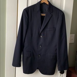 JCrew Men’s Navy blue wool sport coat. Size 38R